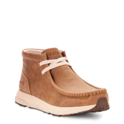 AriatĀ® Ladies Spitfire Brown Bomber Lace-up Moccasin Shoes 10025952