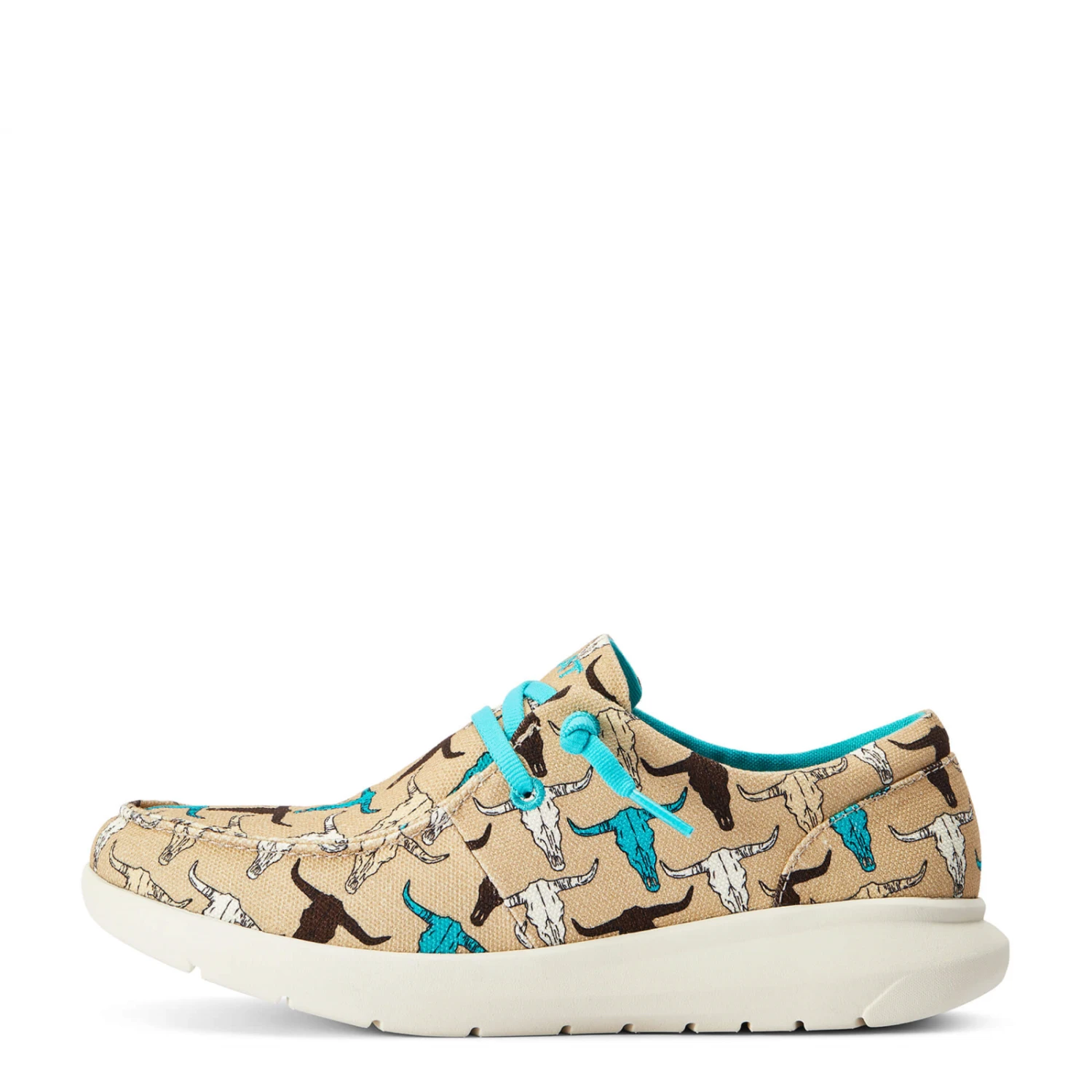 Ariat® Ladies Hilo Multi-Color Steerhead Print Shoes 10042517 - Image 4