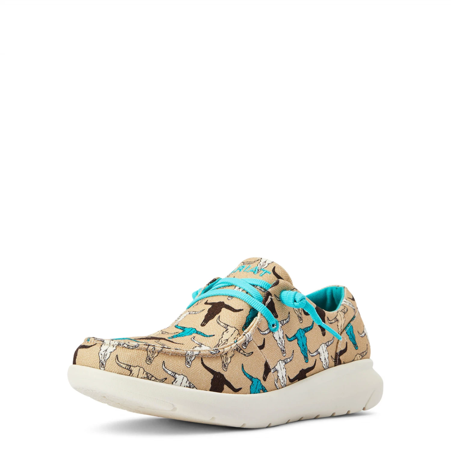 Ariat® Ladies Hilo Multi-Color Steerhead Print Shoes 10042517 - Image 3