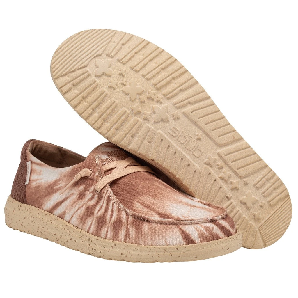Hey Dude Ladies Wendy Tie Die Rose Slip On Shoes 121415061 - Image 4