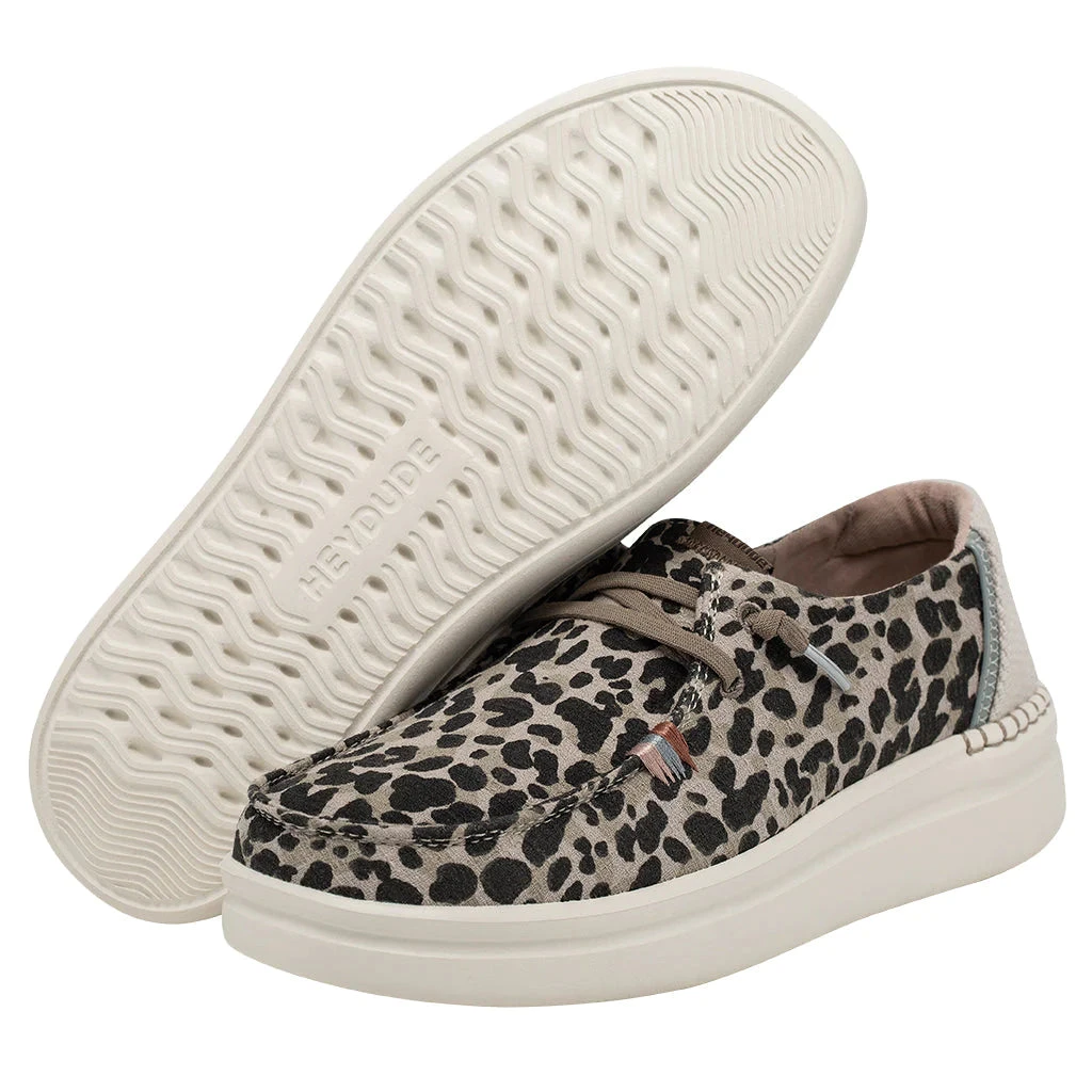 Hey Dude Ladies Wendy Ride Platform Jungle Beige Slip On Shoes 121940570 - Image 5