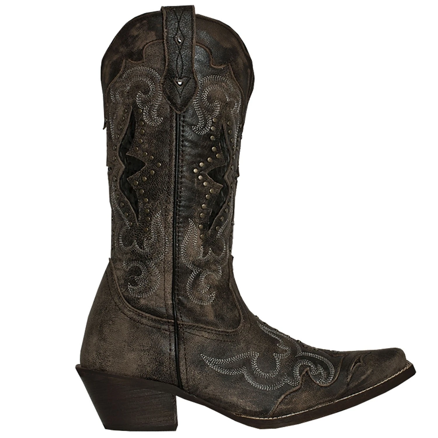 Laredo Ladies LucretiaBlack Embroidery & Studs Boots 52133 - Image 4
