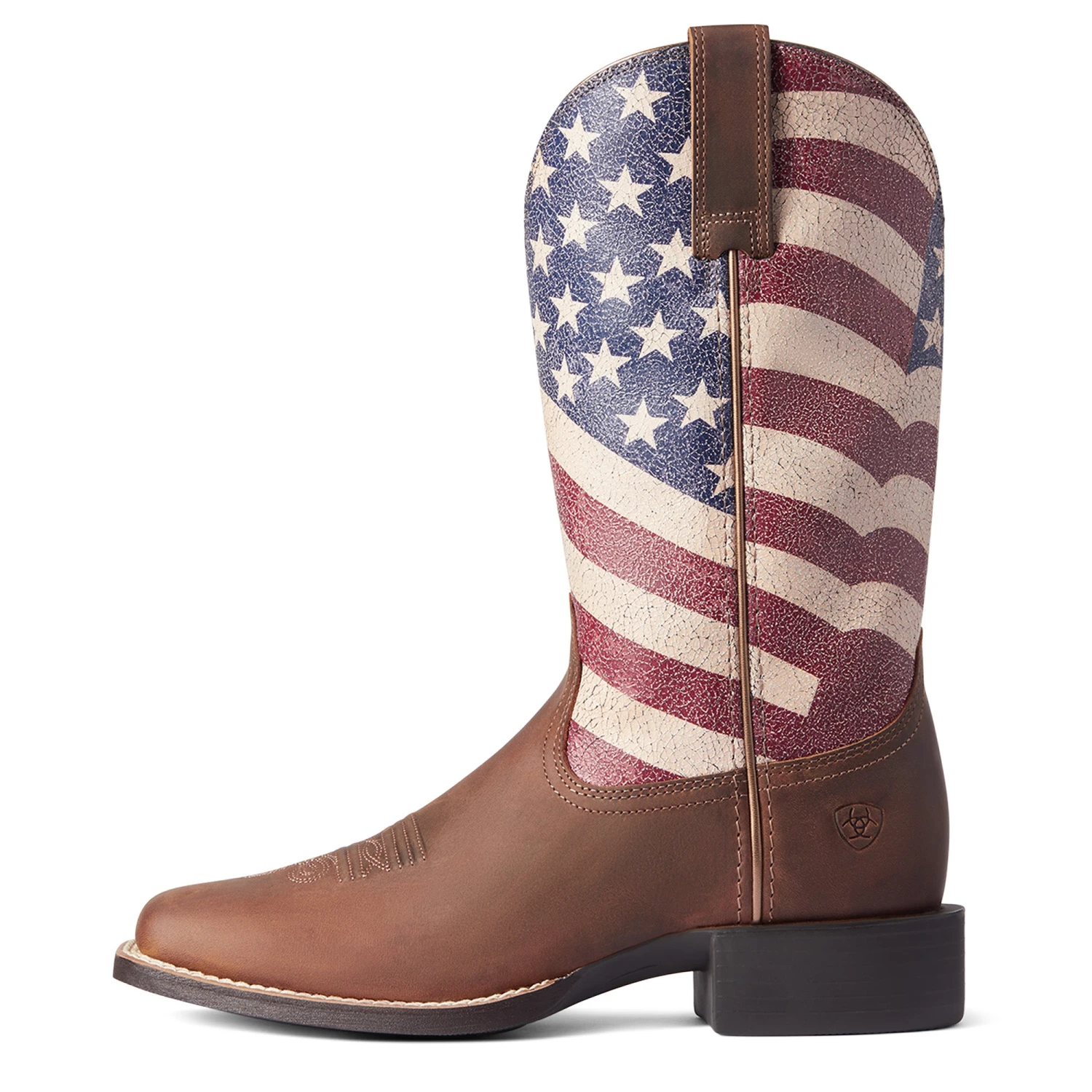 Ariat Ladies Round Up Patriot Stars & Stripes Western Boots 10038397 - Image 5