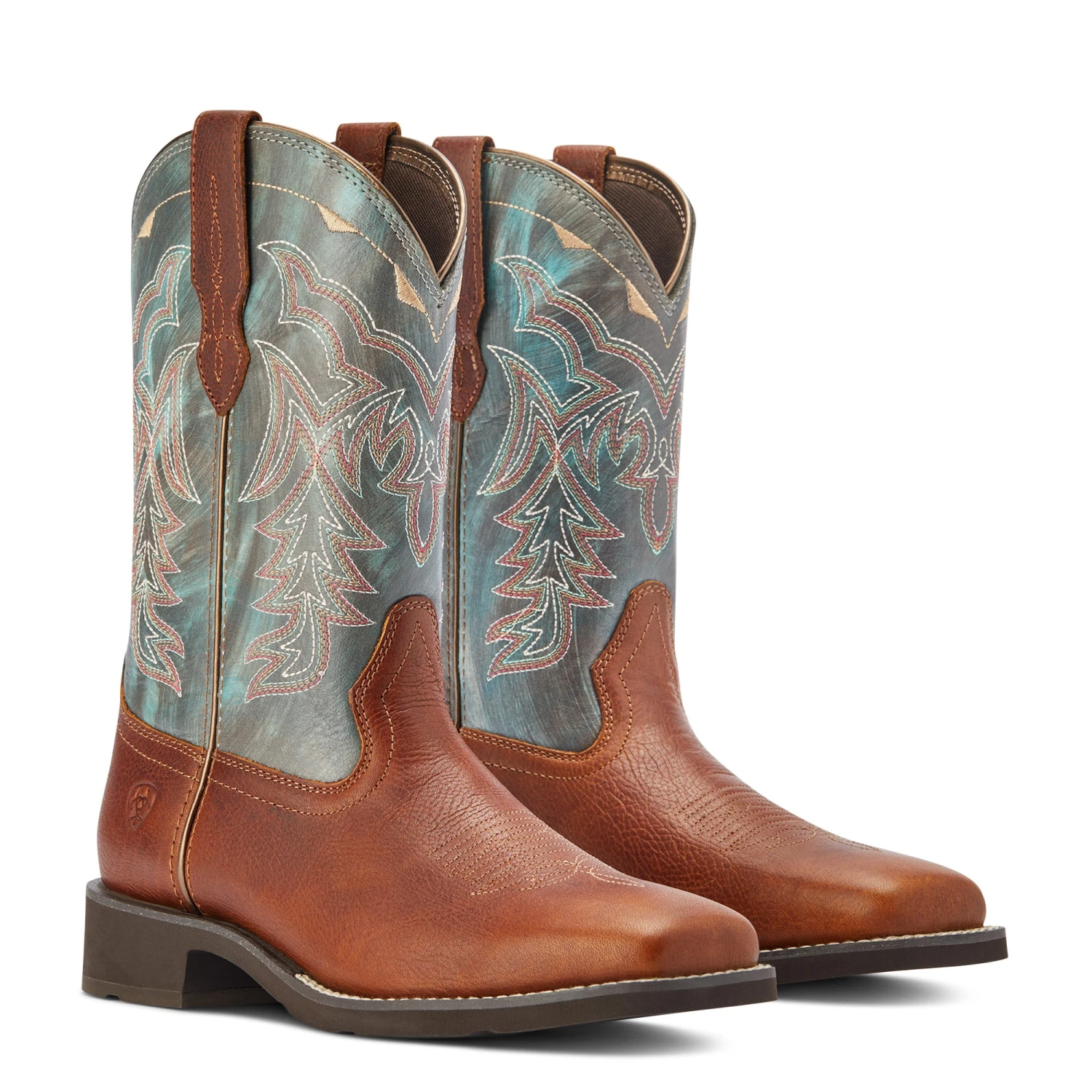 Ariat® Ladies Delilah Spiced Cider & Teal River Boots 10042420 - Image 6