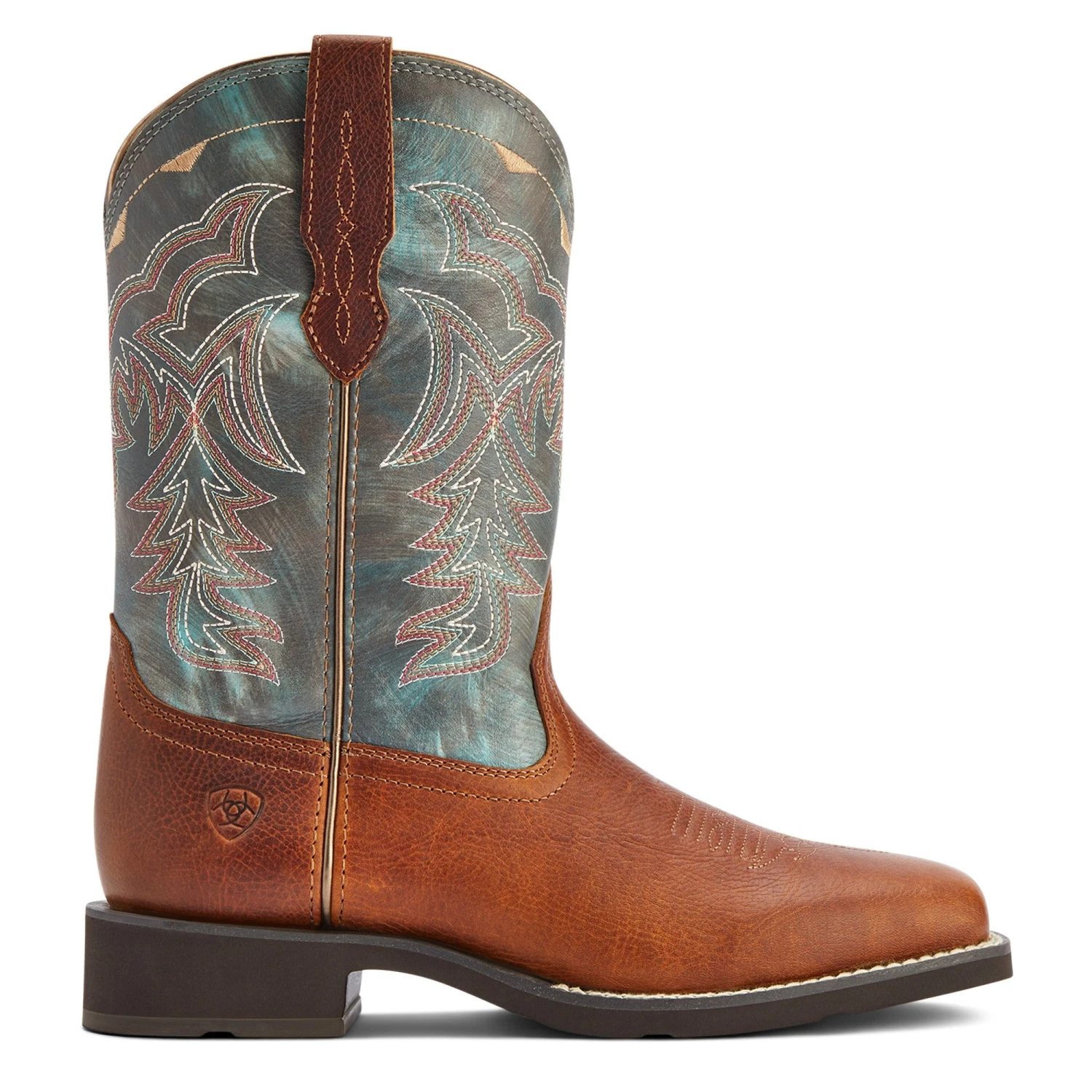 Ariat® Ladies Delilah Spiced Cider & Teal River Boots 10042420 - Image 4