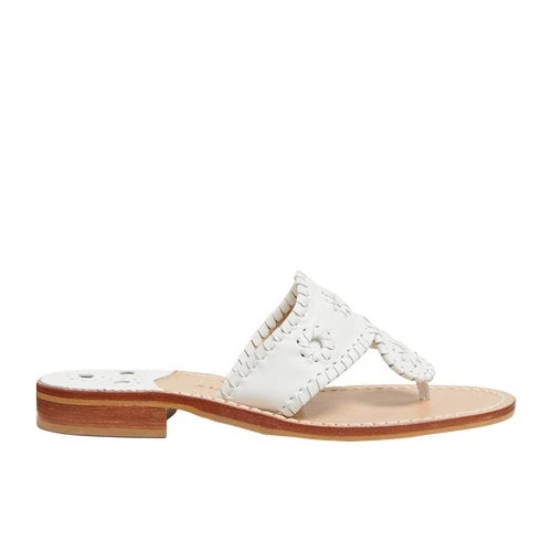 Jack Roger Ladies Slip On White Sandals 1219SN0001100-WHT - Image 3