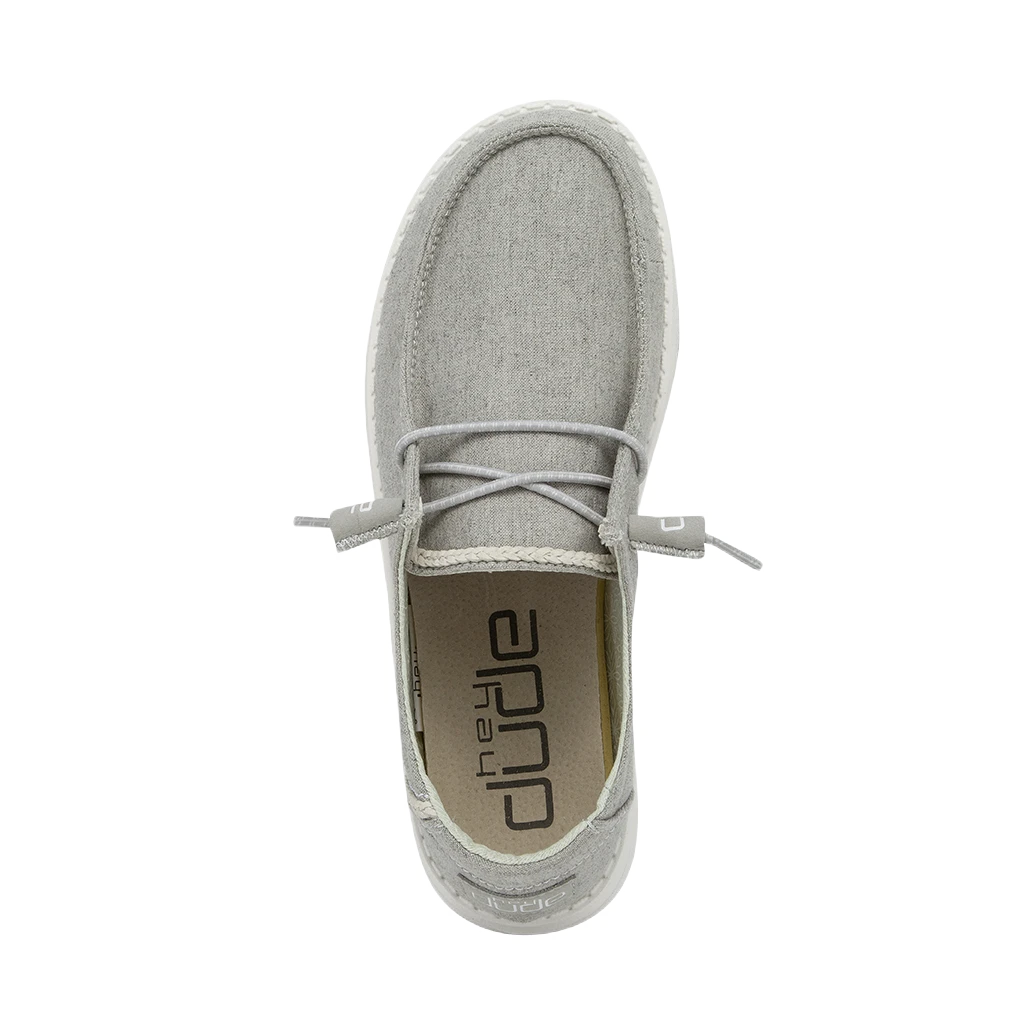 Hey Dude Ladies Wendy Chambray Braid Grey Shoes 121413327 - Image 2