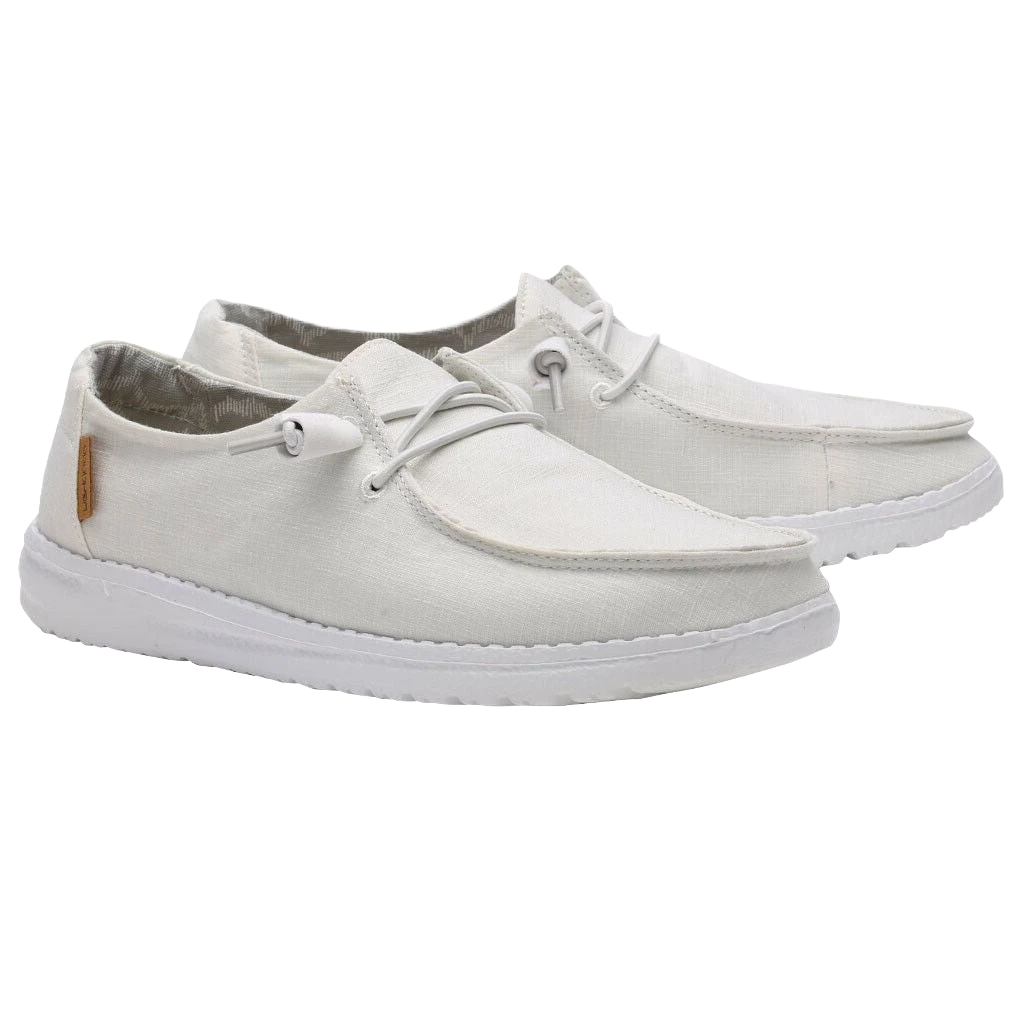Hey Dude Ladies Wendy Chambray White Shoe 121410123