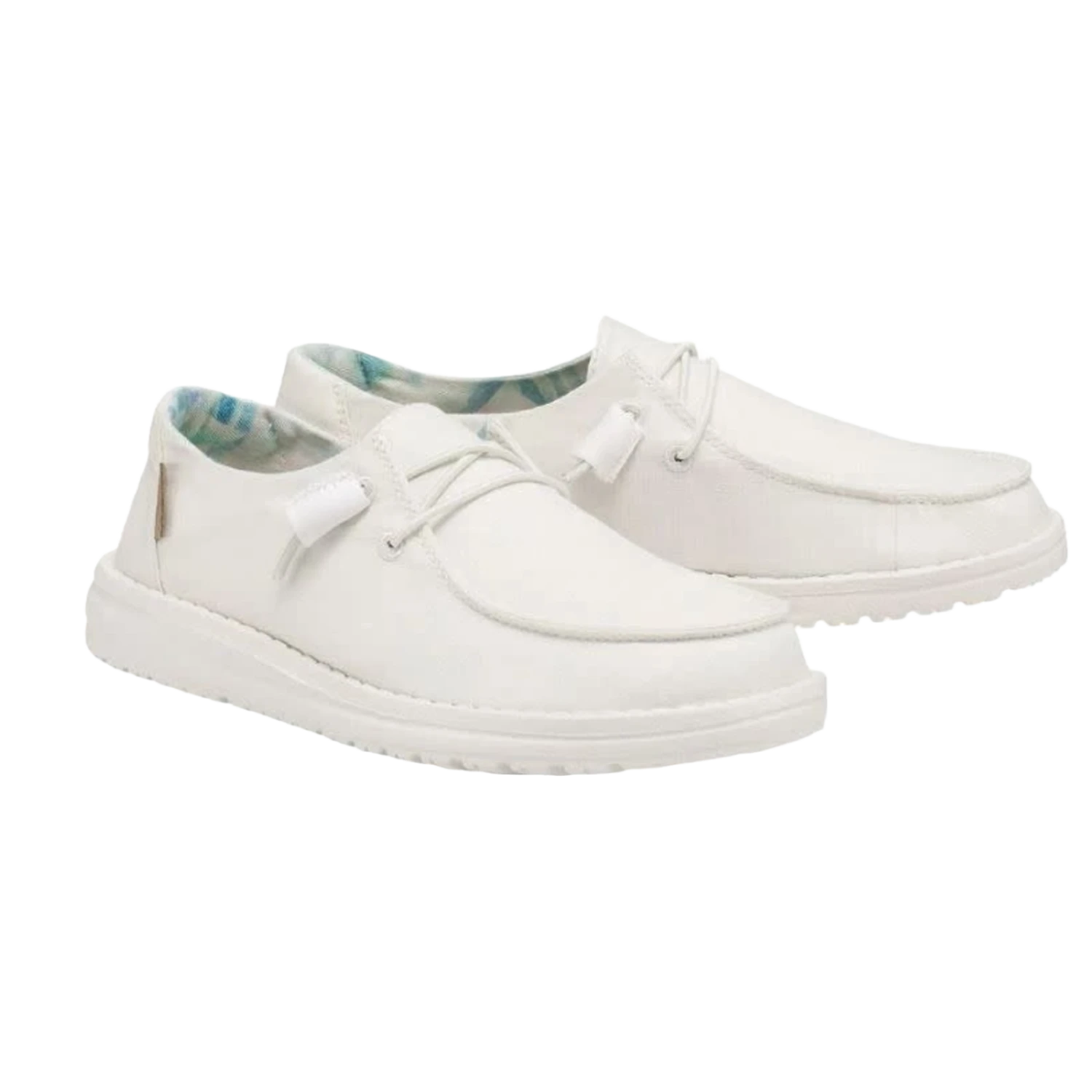 Hey DudeĀ® Ladies Wendy Classic Silk Moon White Shoes 121410211