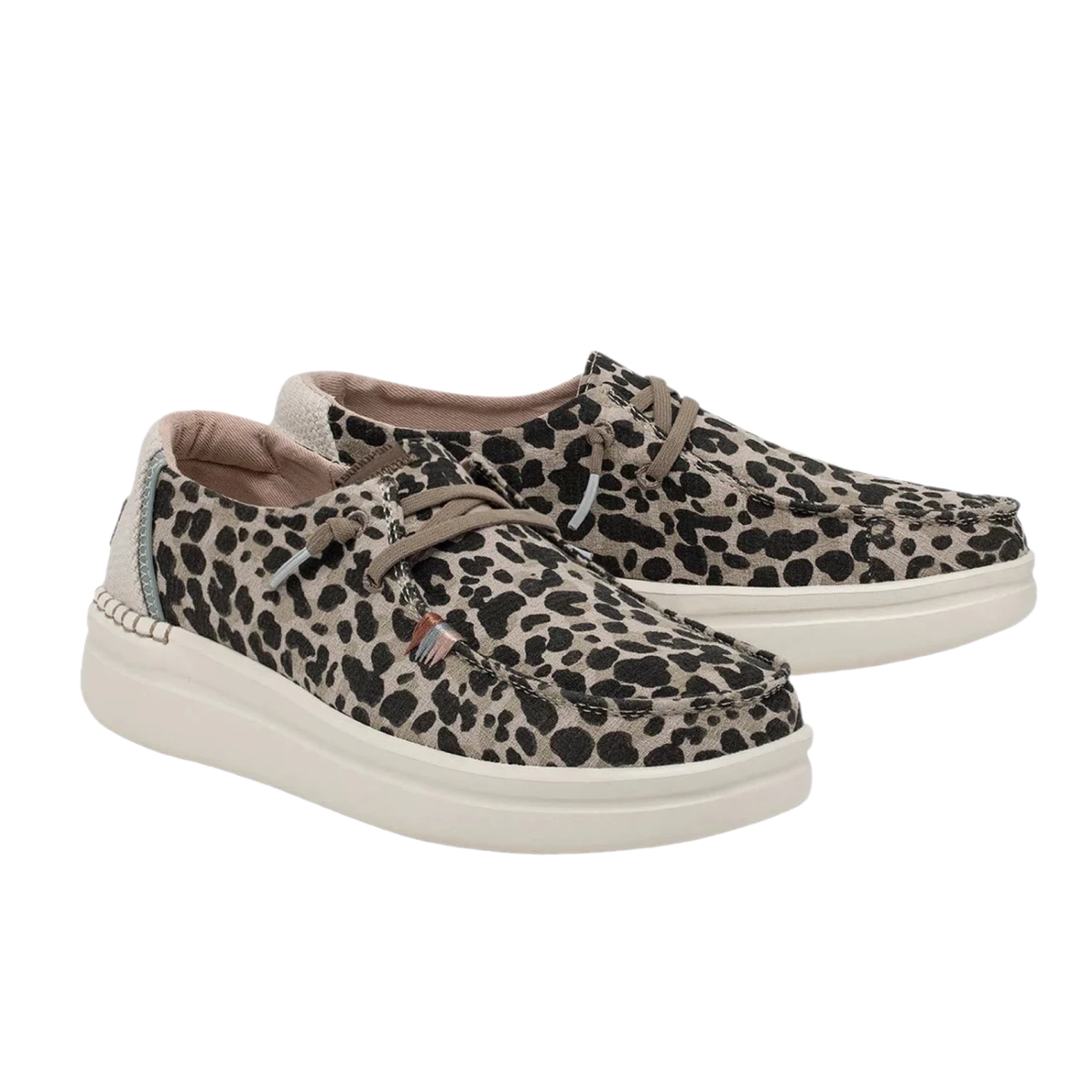 Hey Dude Ladies Wendy Ride Platform Jungle Beige Slip On Shoes 121940570