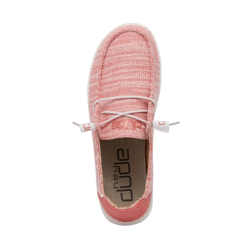 Hey Dude Ladies Wendy Stretch Coral Pearl Slip On Shoe 121415071 - Image 2