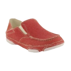 Tony Lama Ladies Lipstick Pink Canvas Shoe RR3039L