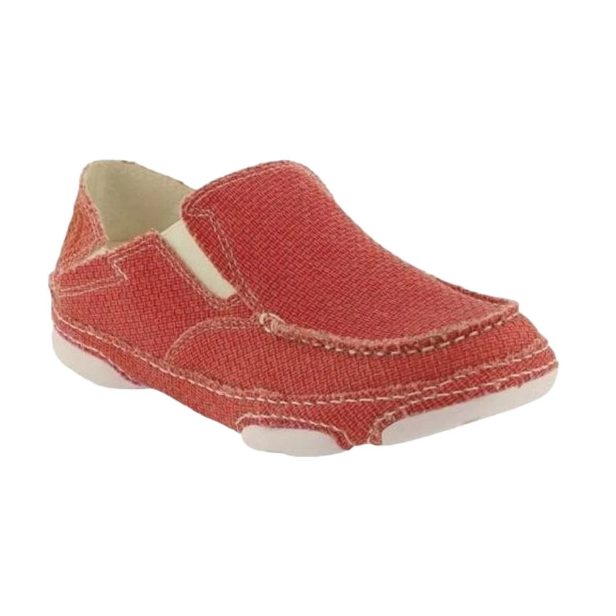 Tony Lama Ladies Lipstick Pink Canvas Shoe RR3039L