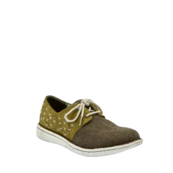 Justin Ladies Cac-Tie Chocolate Lace-Up Shoes JL140