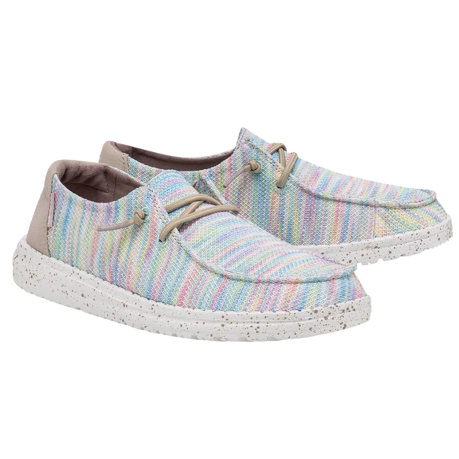 Hey Dude Ladies Wendy Sox Aurora White Slip On Shoes 121920214