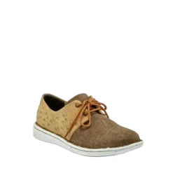 Justin Ladies Cac-Tie Tan Khaki Lace-Up Shoes JL142
