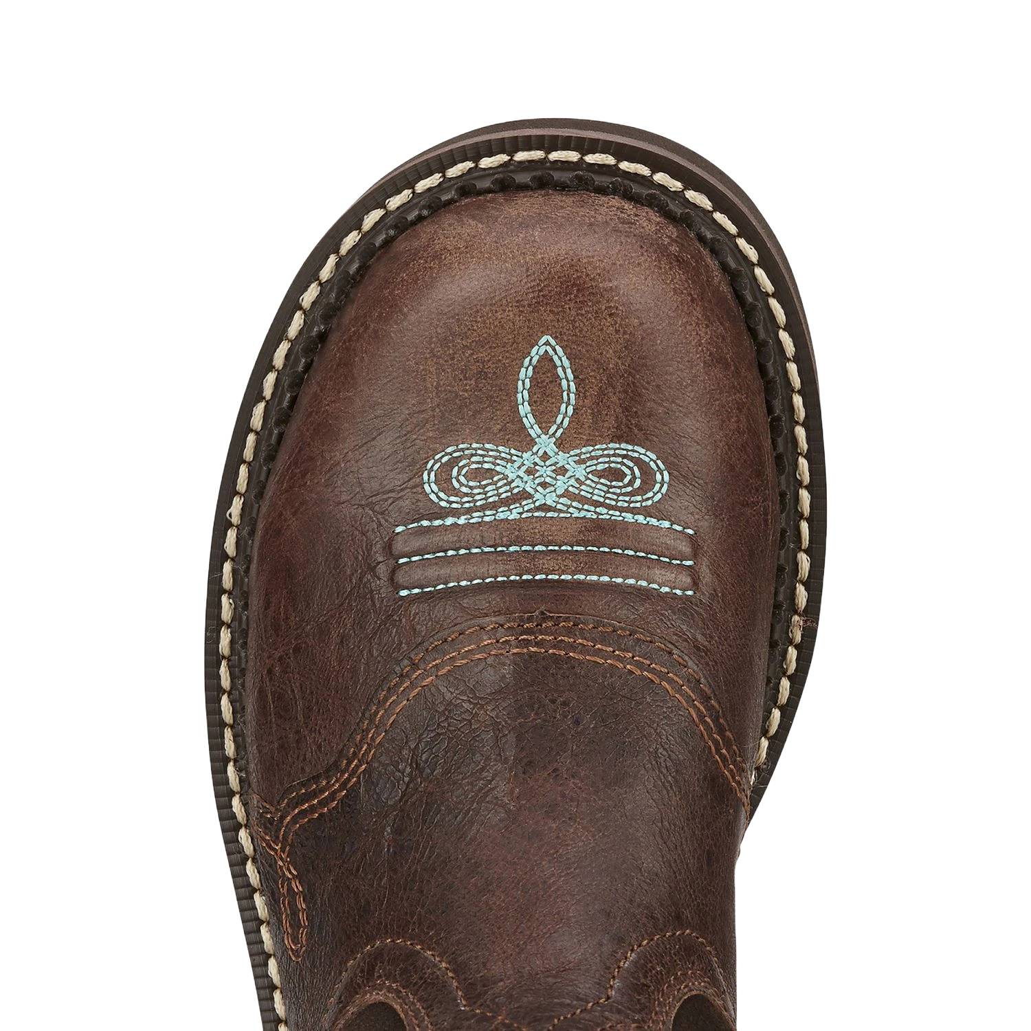 Ariat Ladies Fatbaby Heritage Dapper Royal Choc Short Boots 10016238 - Image 2