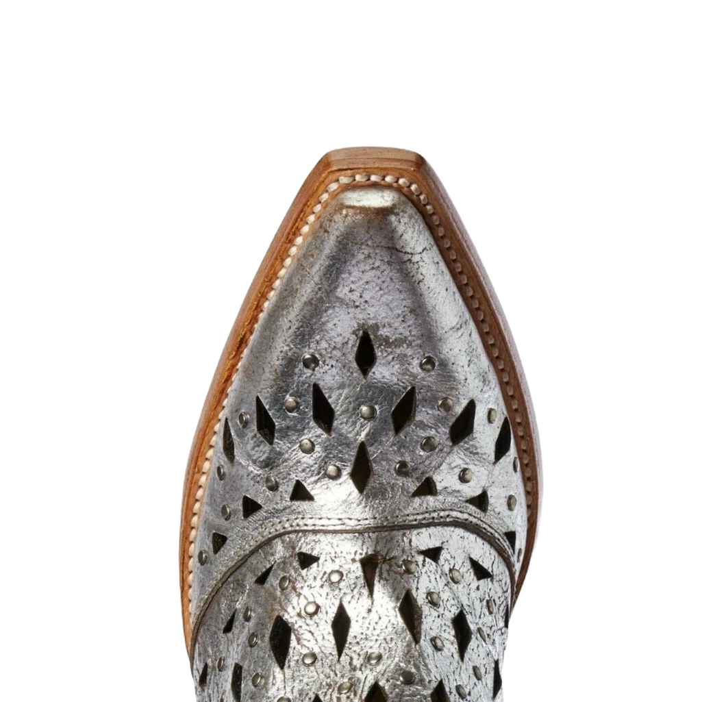 Ariat® Ladies Silver Metallic Studded Dixon Western Boot 10031501 - Image 2