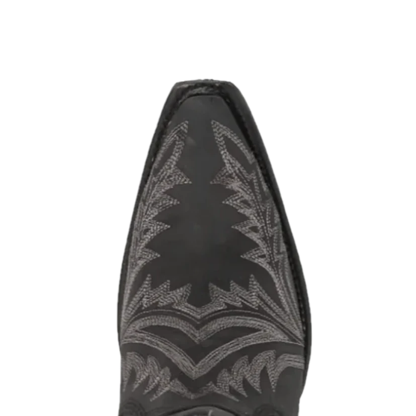 Circle G By Corral Ladies Black Embroidery & Zipper Ankle Boots L5701 - Image 4