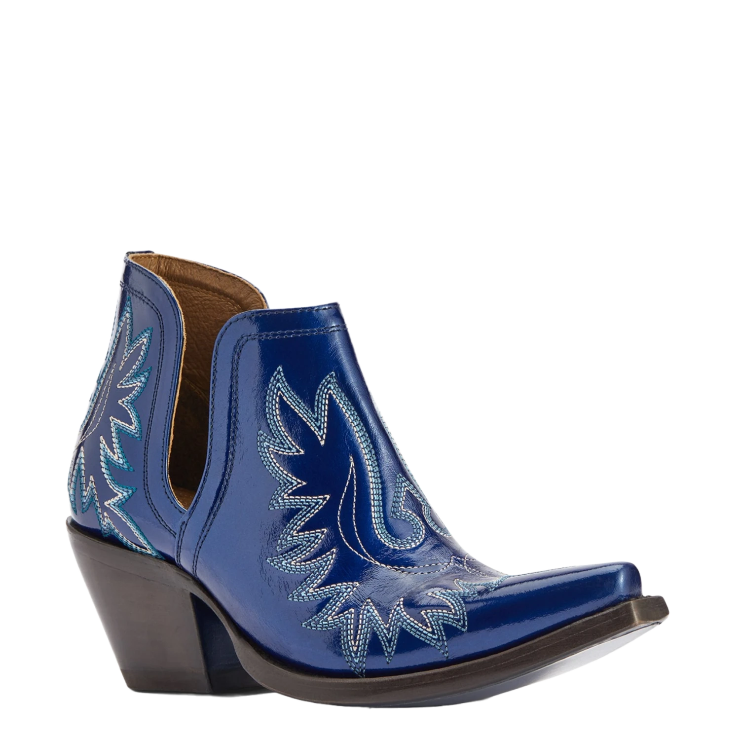 AriatĀ® Ladies Dixon Sin City Blue Western Booties 10042457