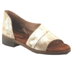 Diba True Ladies Gold Derby City D'Orsay Flats 71331-GLD