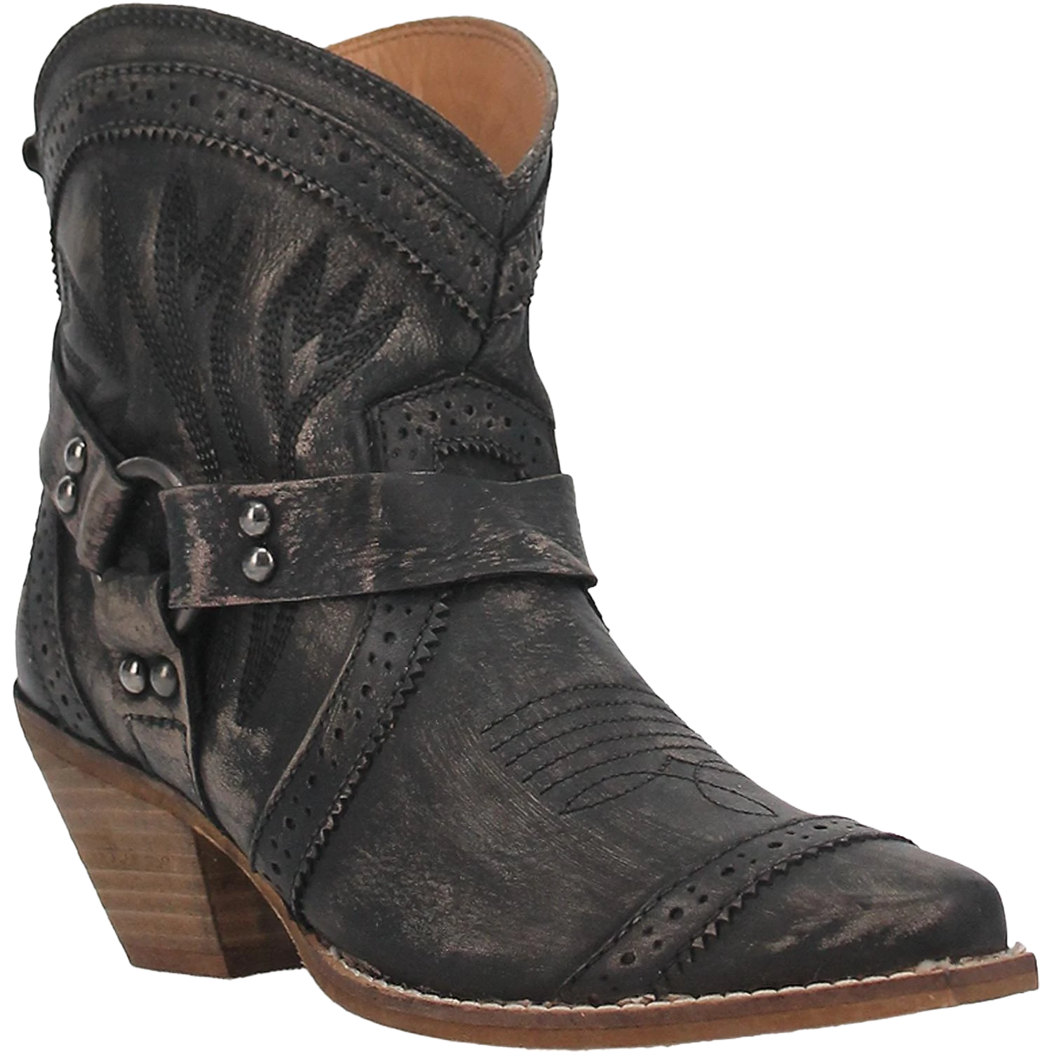 Dingo Ladies Black Gummy Bear Western Bootie DI747-BK