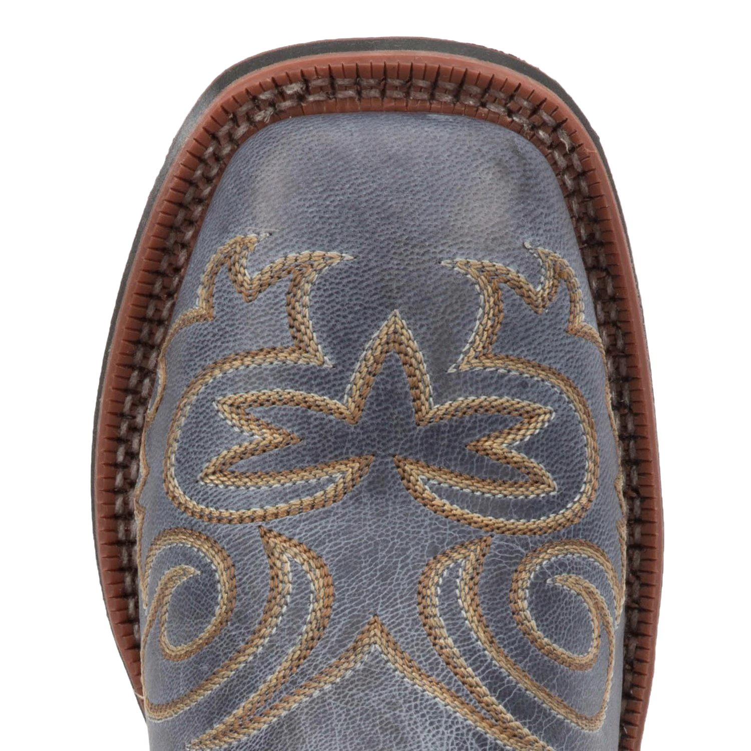 Laredo Ladies Ella Navy Embroidered Square Toe Western Boots 5676 - Image 2
