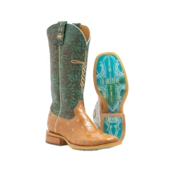 Tin Haul Ladies Someone To Believe In Turquoise Boots 14-021-0007-1442