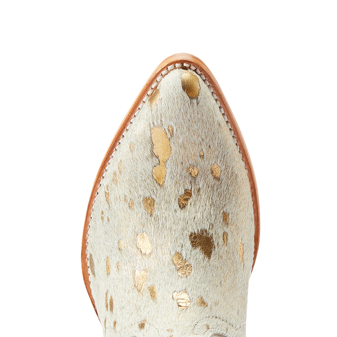 AriatĀ® Ladies Bandida White Metallic Hair On Western Boots 10044392 - Image 2