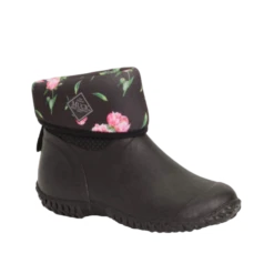 Muck Boot Company Muck® Ladies Muskster Ll Mid Black & Rose Waterproof Boots WM2-1ROS