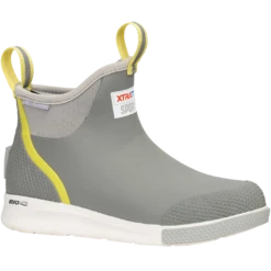 XTRATUF Ladies Ankle Deck Sport Gray & Yellow Boots ADSW-108