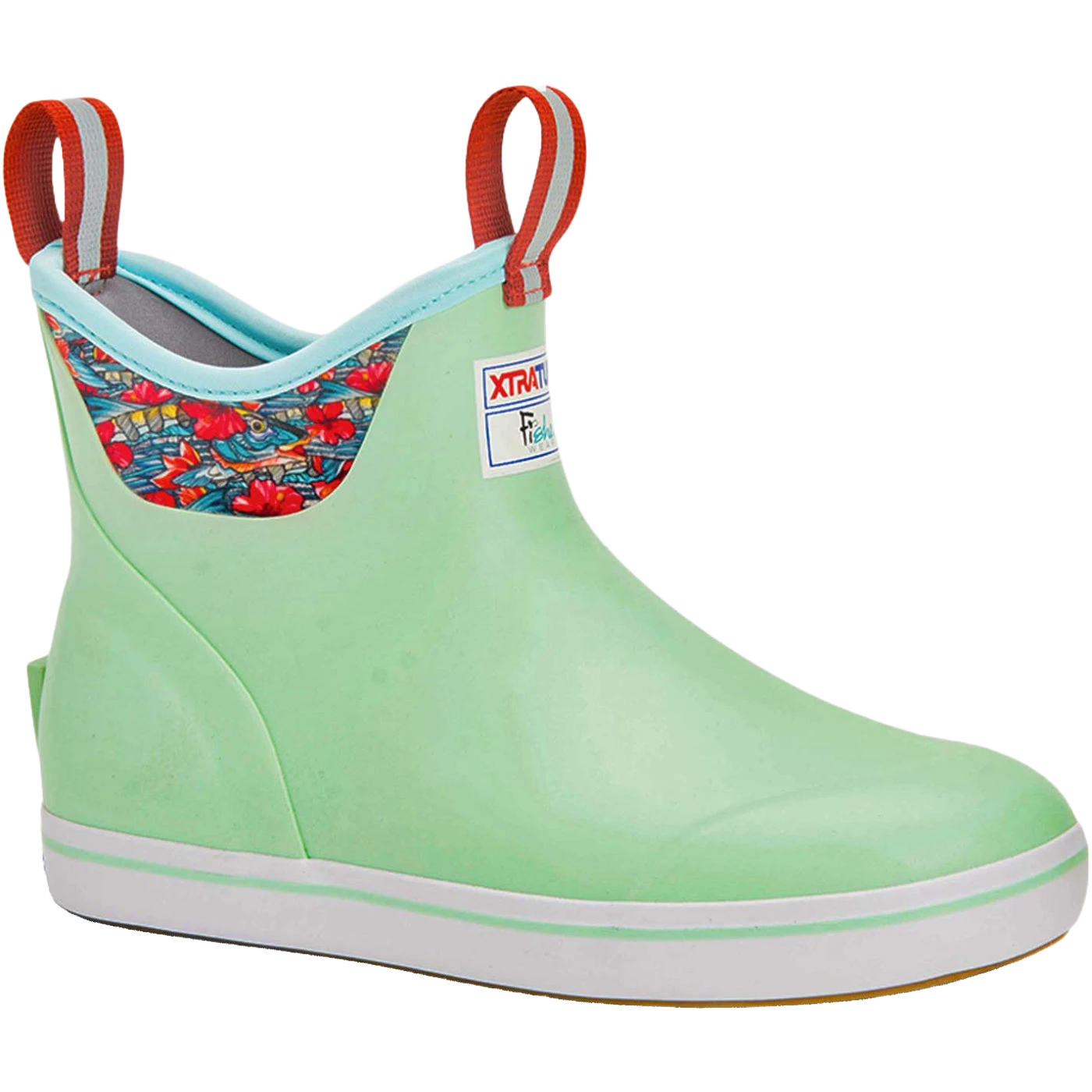XTRATUF Ladies Ankle Deck Fishewear Seafoam Green Boots XWAB-3BB