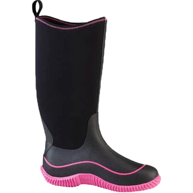 Muck Boot Company Muck Ladies Hale Black & Hot Pink Waterproof Boots HAW-404 - Image 2