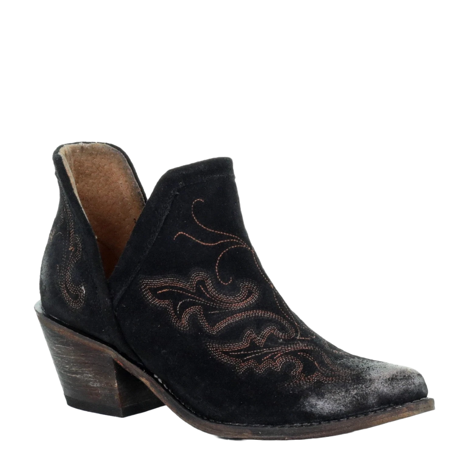 Circle G By Corral Ladies Black Embroidery Bootie Q0098