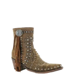 Double D Ranch By Old Gringo Boogie Brown Studs Fringe Boots DDBL022-1