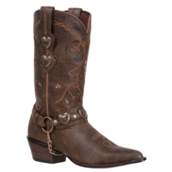Durango Ladies Crush Brown Heartbreaker Concho Boot RD4155