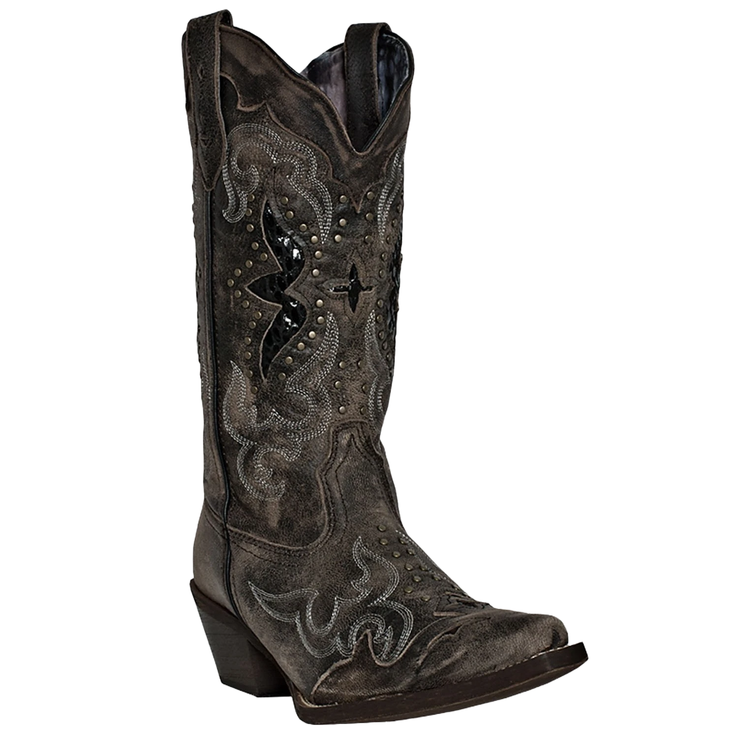Laredo Ladies LucretiaBlack Embroidery & Studs Boots 52133