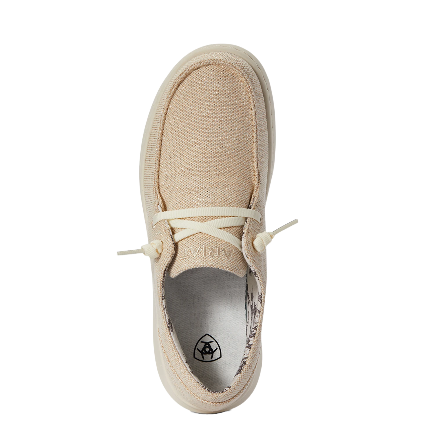 Ariat Ladies Hilo Canvas Light Pink Sparkle Casual Shoes 10038456 - Image 2