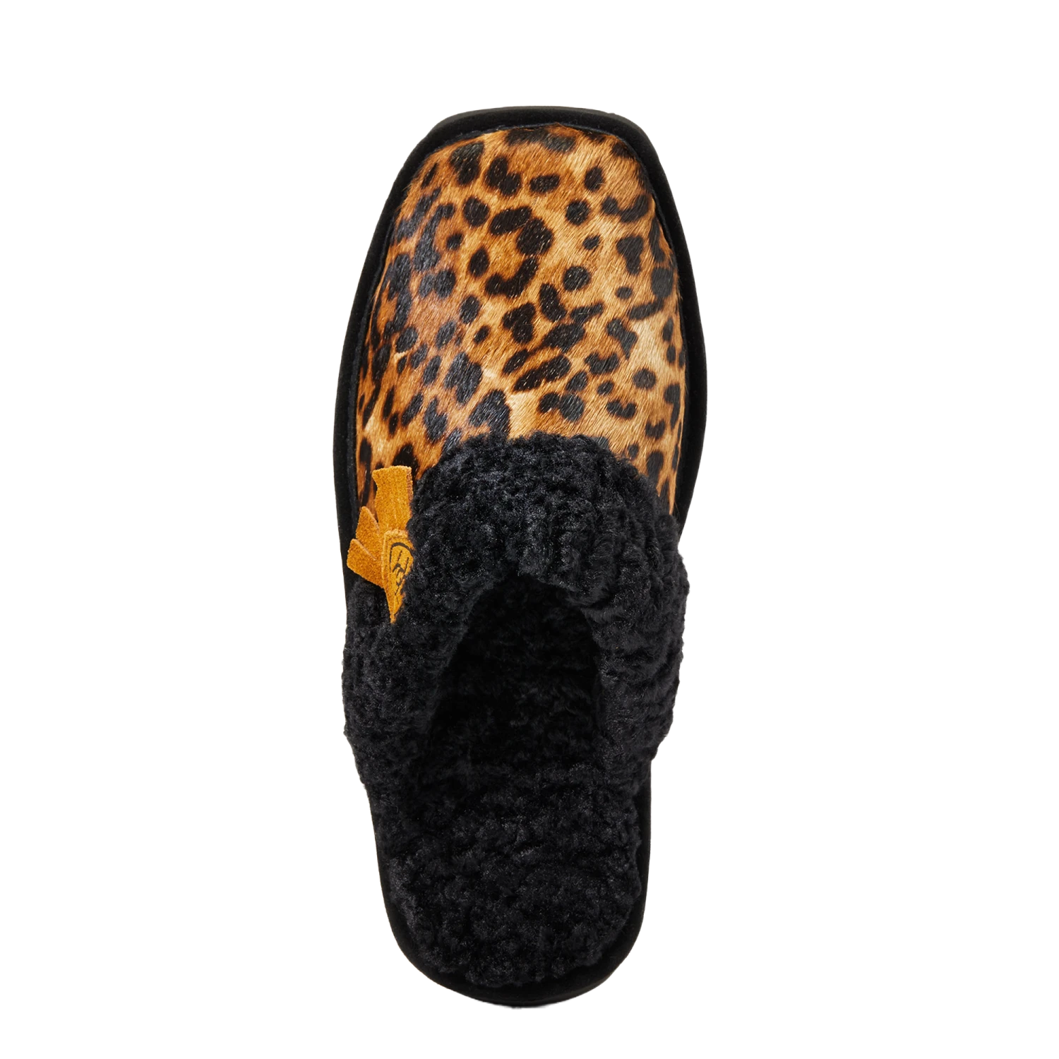 Ariat Ladies Jackie Square Toe Cheetah Hair On Slippers 10039061 - Image 2