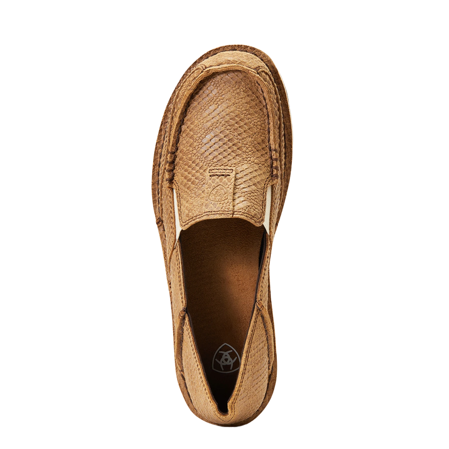 AriatĀ® Ladies Cruiser Naturally Brown Snake Print Shoes 10040354 - Image 2