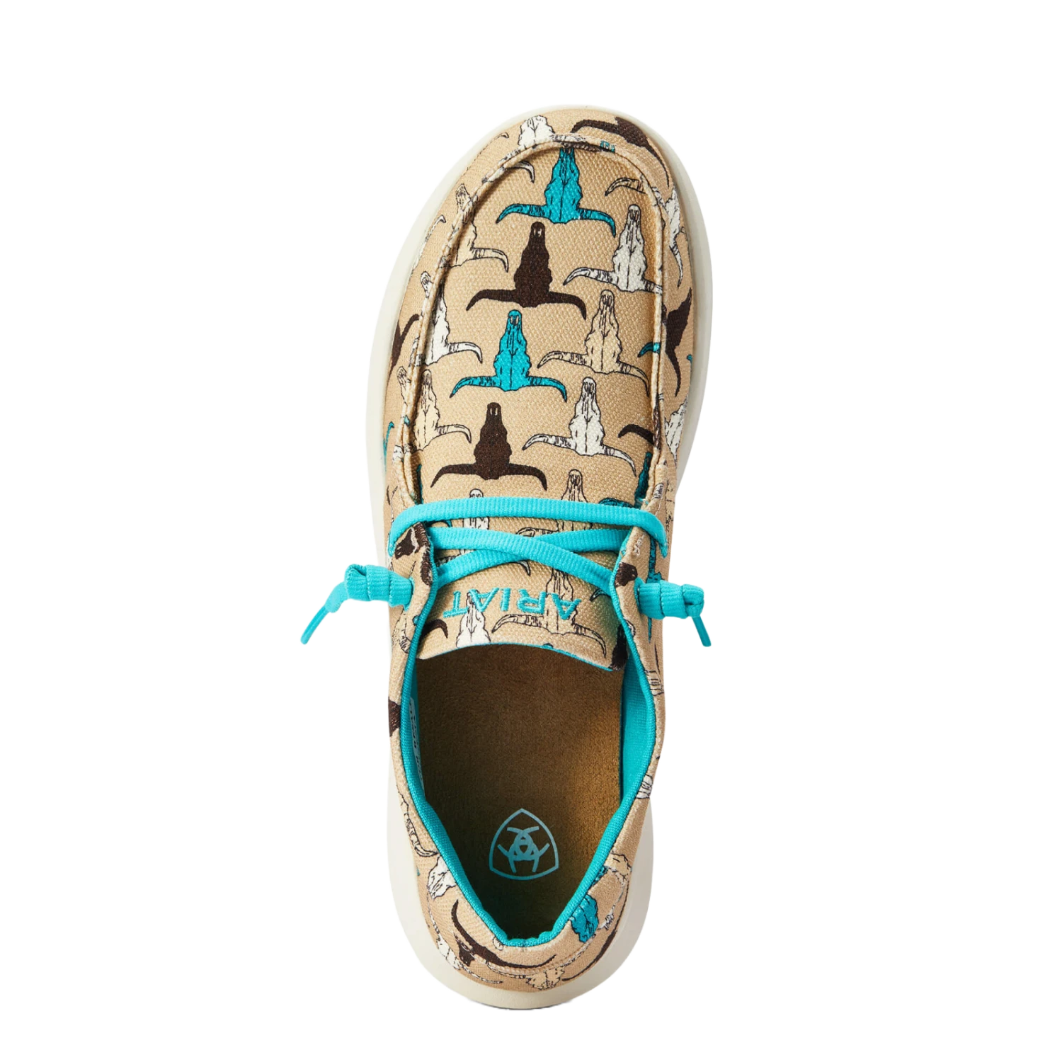 Ariat® Ladies Hilo Multi-Color Steerhead Print Shoes 10042517 - Image 2