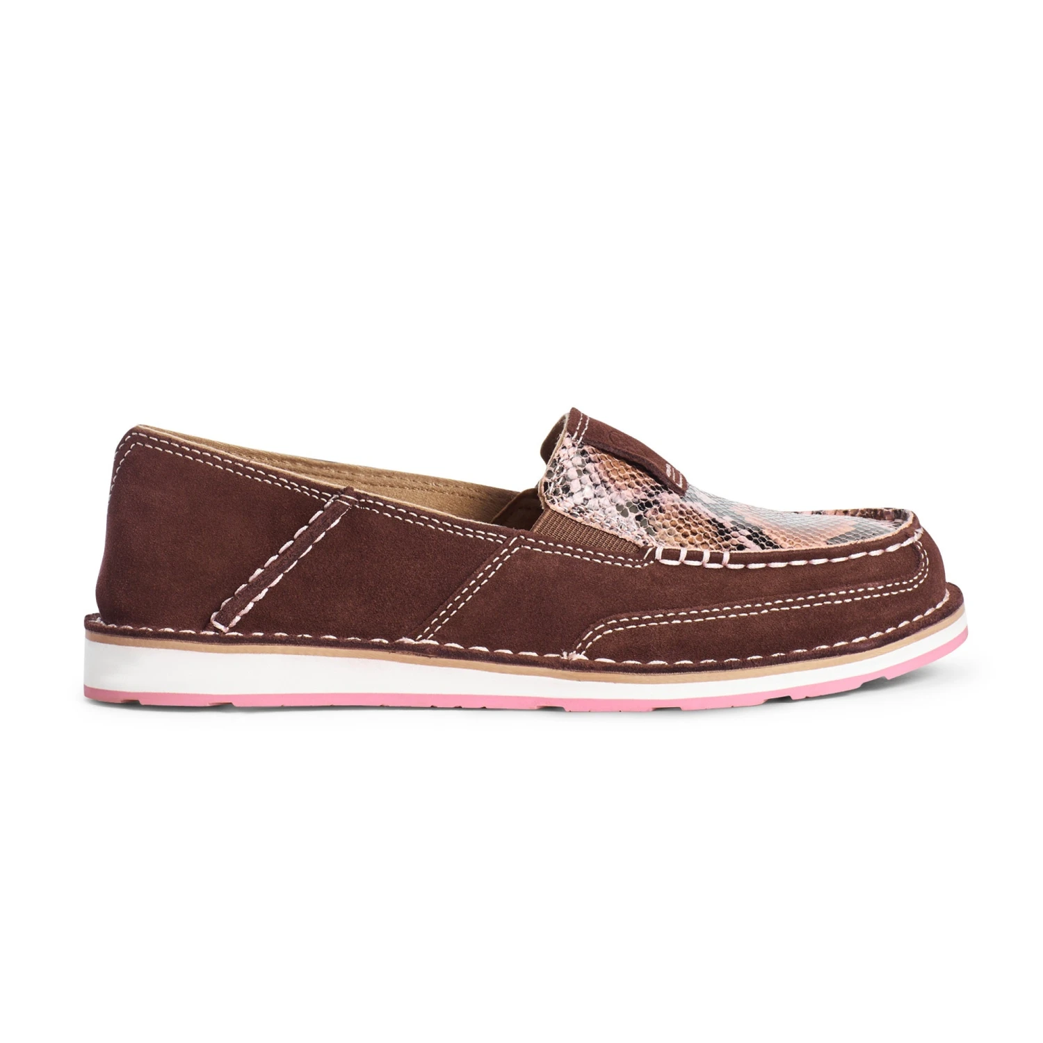 Ariat® Ladies Snake Print And Coffee Bean Cruiser Shoe 10035829 - Image 3