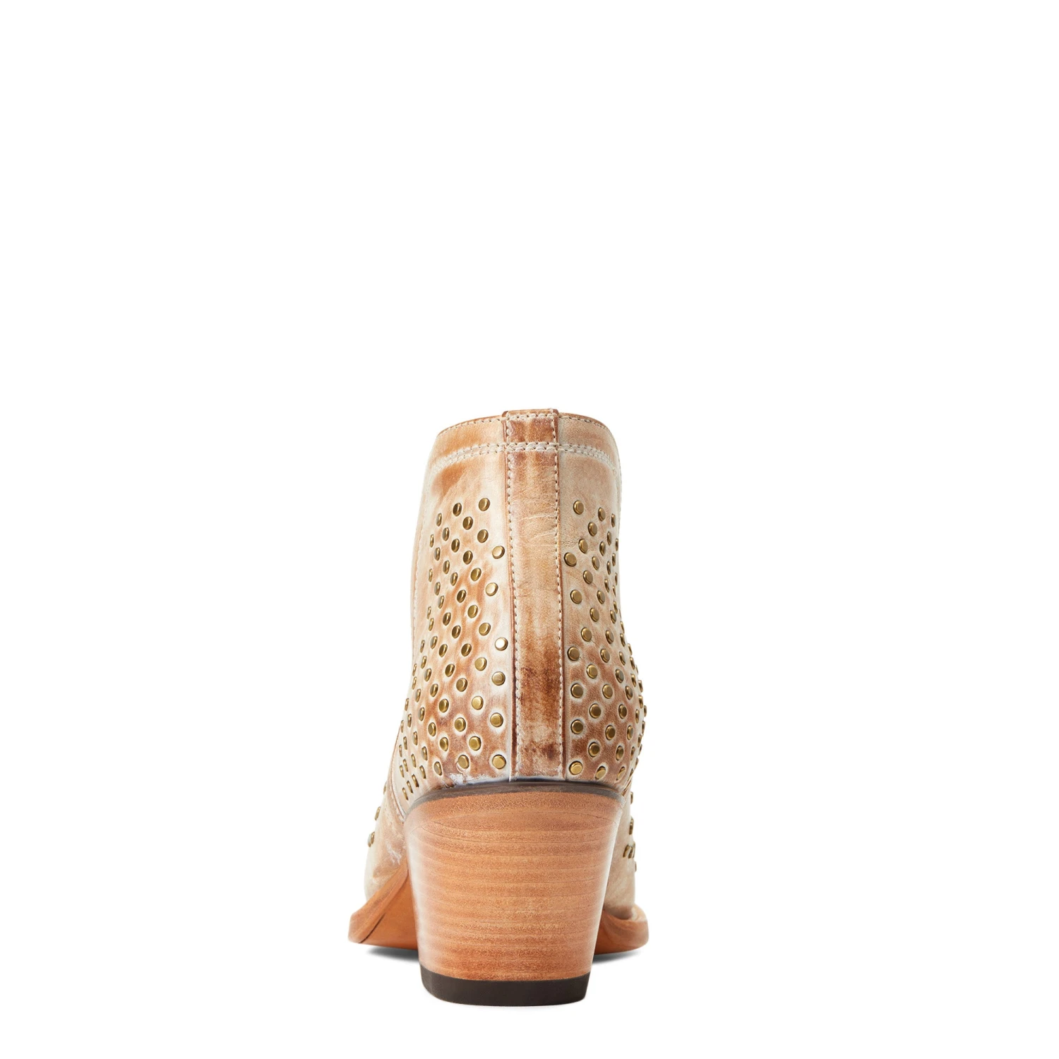 Ariat® Ladies Dixon Studs Old West Tan Snip Toe Booties 10038382 - Image 4