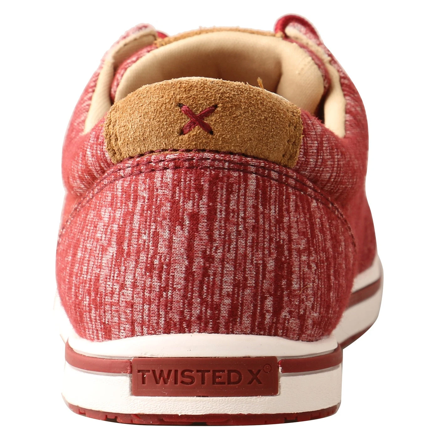 Twisted X Ladies Kicks Casual Lace Round Toe Red Shoe WCA0049 - Image 4