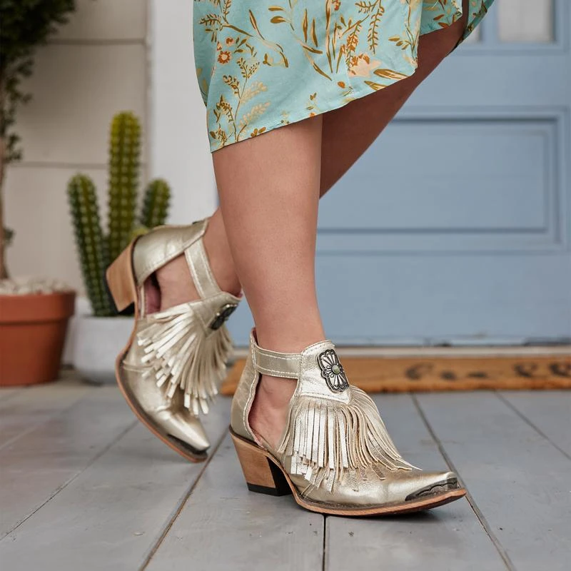 Junk Gypsy By Lane Ladies Kiss Me At Midnight Metallic Booties JG0066B - Image 7